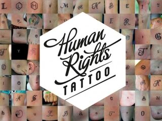 Human Rights Tattoo op Lowlands