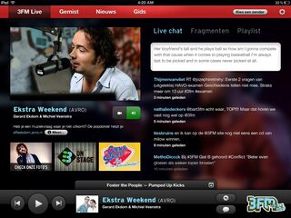 iPad app van 3FM in de appstore