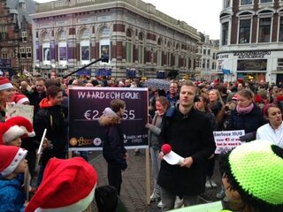 Pleinverslag 22 december: Annemiek en Sander op de Grote Markt