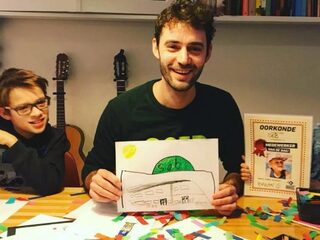 Scoor een gepersonaliseerde tekening gemaakt door Seb (6) en Juri (10)