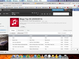 Mega Top 50 op Spotify, Deezer en YouTube