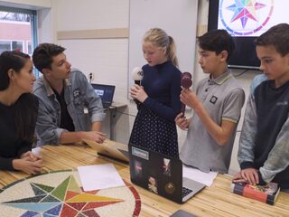 Deze klas zat op de stoel van een rechter