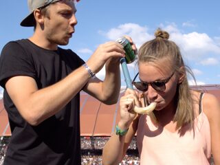De enige echte eerste 3FM-flipperrace op Lowlands