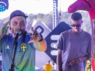 Donnie deed een hele snelle sessie op Pinkpop