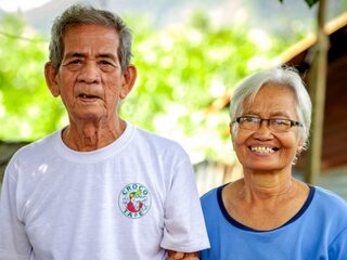 Ester en Cirilo overleefden tyfoon door in een boom te klimmen