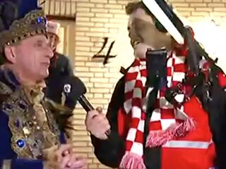 Johan Vlemmix geeft een feest in zijn voortuin