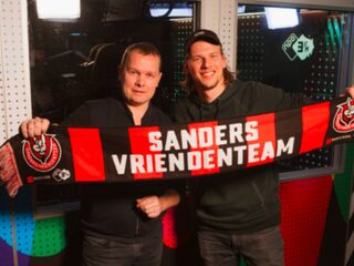 Edwin Evers te gast in Sanders Vriendenteam