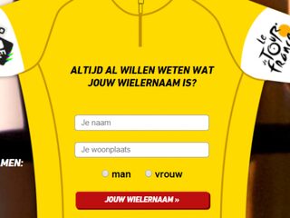 Jouw naam + woonplaats = jouw wielernaam!