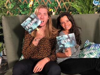 After Expeditie Robinson met 3FM-dj's Eva en Frank