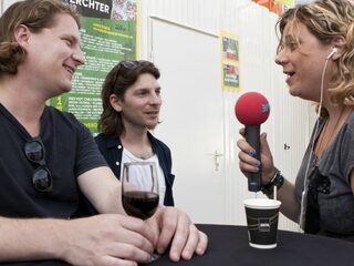 Roosmarijn strikte Editors op Rock Werchter