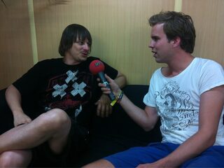 Ray Luzier van Korn in gesprek met Wijnand