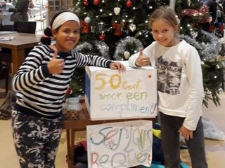 Doneer 50 cent en krijg van Maaite een compliment