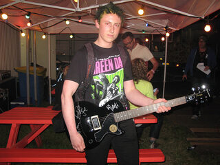 Aaron zong op Pinkpop met Green Day