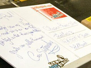 Stuur een kaartje naar de bewoners van het Glazen Huis