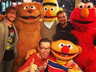 Sesamstraat op visite