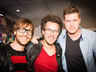 Giel, Paul en Coen in Glazen Huis