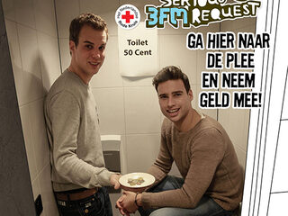 Pleeboys Barend en Wijnand op Wintermarkt en in Hoorn