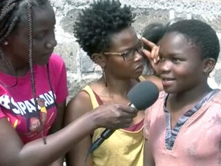 Inzameling van maandverband voor meisjes in Kenia