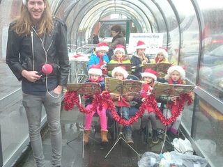 24 december: Frank op de blokfluit