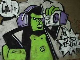 Graffiti als dank voor Barbara