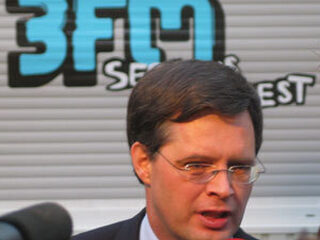 Jan Peter Balkenende (CDA) woensdag bij Coen en Sander