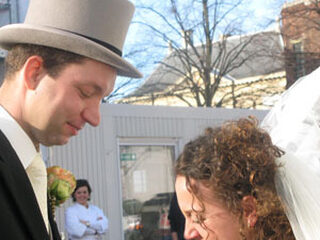 Bruidspaar geniet na