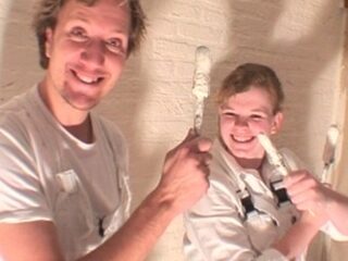 Klaas als huisschilder!?