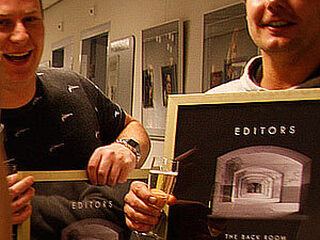 Sander geeft Editors gouden plaat