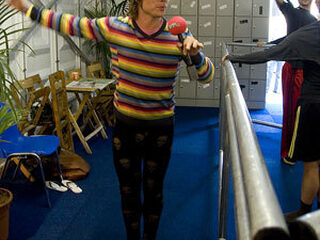 Giel showt zijn balletkunsten