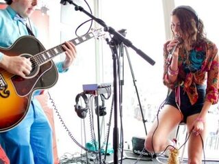 Eliza Doolittle in het 'aquarium'