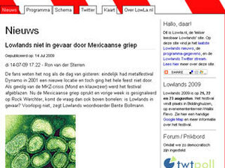 Alternatieve Lowlands site