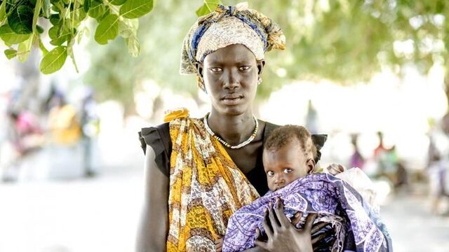 Nwalong uit Zuid-Soedan: "Als je geluk hebt, is er 1x per dag te eten."