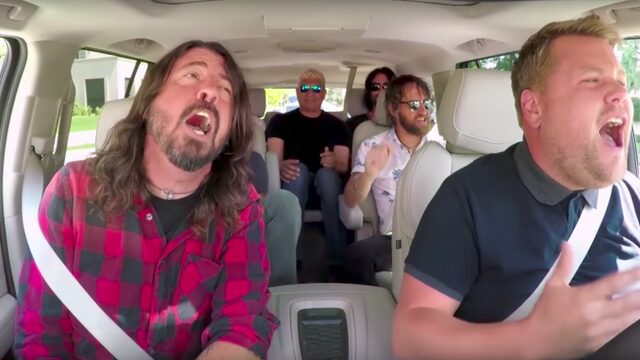 Check de Carpool Karaoke met Foo Fighters