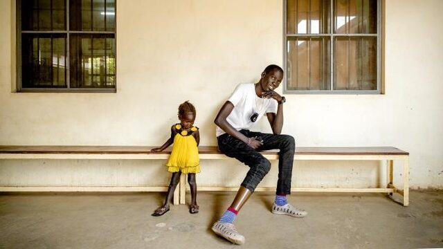 Gabriel (27) verloor zijn been tijdens de burgeroorlog in Zuid-Soedan
