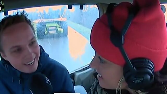 Eva en Sander worden opgewacht door 40 trekkers