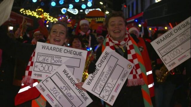 Rob en Jorien worden onthaald in Tilburg