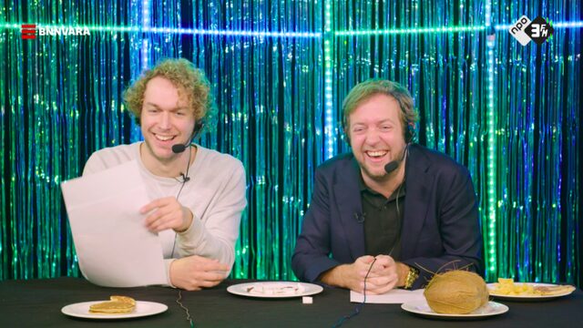 Mark+Rámon reageren op collega's Frank en Eva in Expeditie Robinson