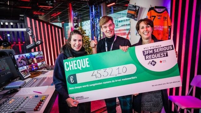 Arval fietste voor 3FM Serious Request en haalde een prachtig bedrag op!