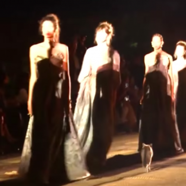 Kat crasht onverwacht catwalk van Dior-show in Marrakech