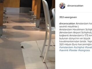 VIDEO: Toerist ontdekt 'schattige' muizen op Schiphol