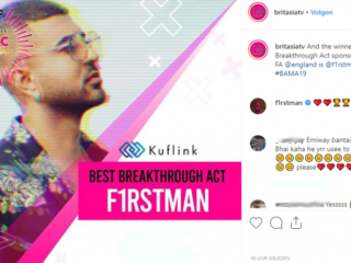 F1rstman wint twee internationale muziekprijzen in Engeland!