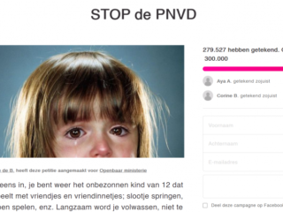 Petitie tegen pedopartij PNVD bijna 300.000 keer getekend