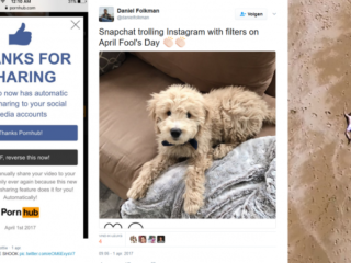 Beste 1 aprilgrappen: Snapchat trolt Insta, PornHub op je FB en GTA als tv-serie