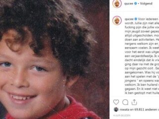 Qucee deelt emotioneel bericht over pestverleden