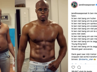 Jandino, Rolf Sanchez & Roué Verveer showen hun afgetrainde lijf