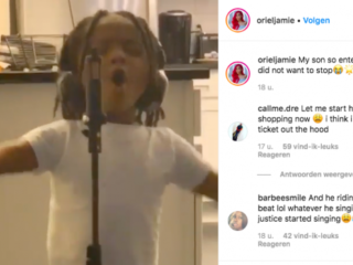 Cuteness alert: Offsets zoontje (4) laat horen hoe goed hij kan rappen