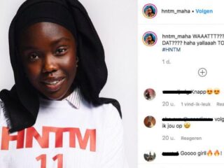 Maha is eerste donkere meisje met hoofddoek in Holland's Next Top Model
