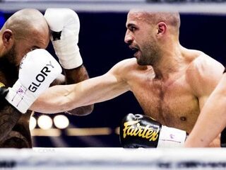 Badr Hari wint van Hesdy Gerges tijdens Glory 51