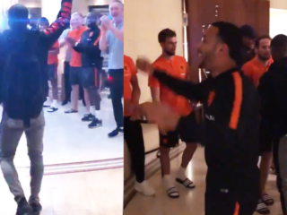 Prachtig onthaal voor Van Dijk en Wijnaldum bij Oranje