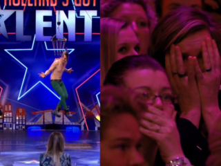 VIDEO: Jury kijkt weg bij bizarre act in Holland's Got Talent